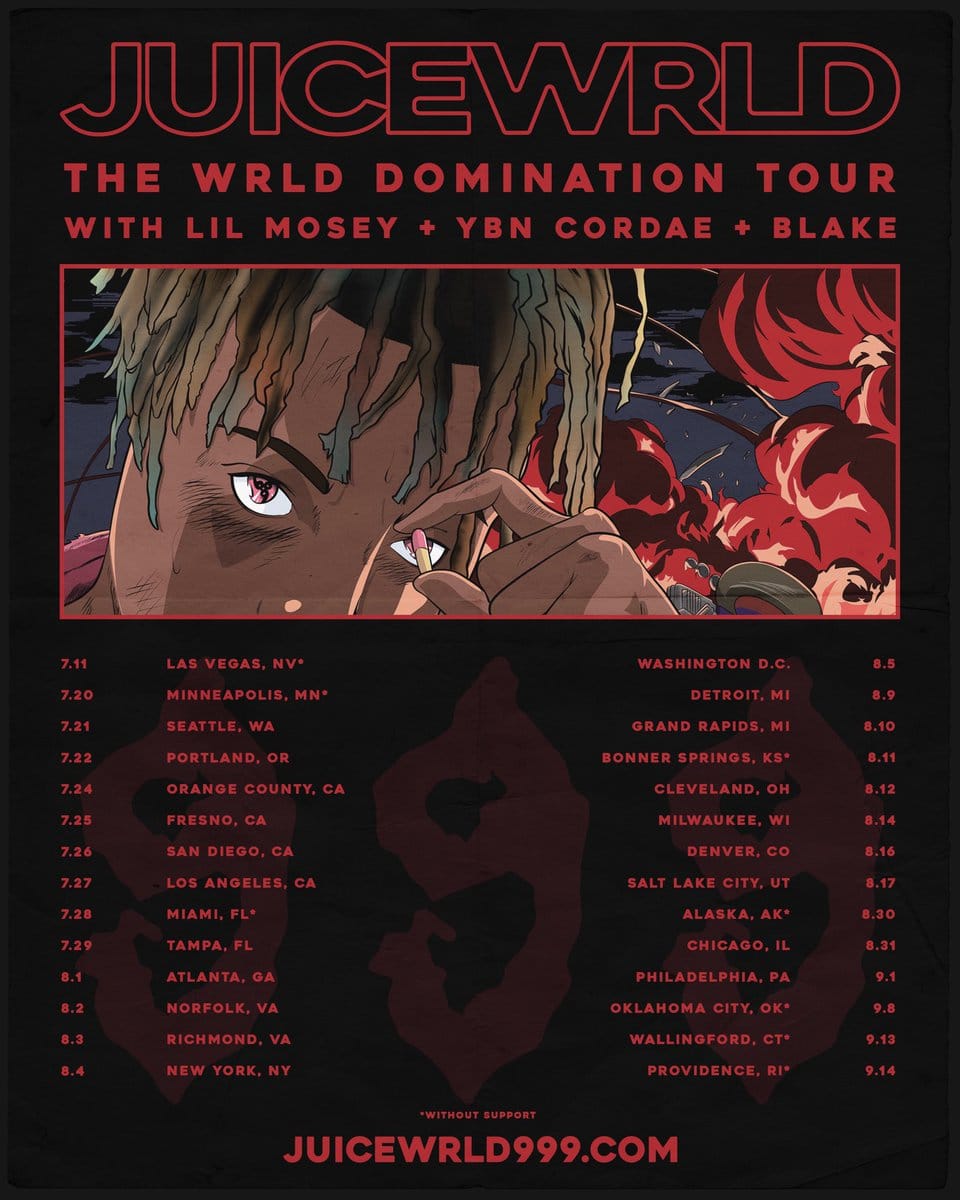 juice wrld - tour