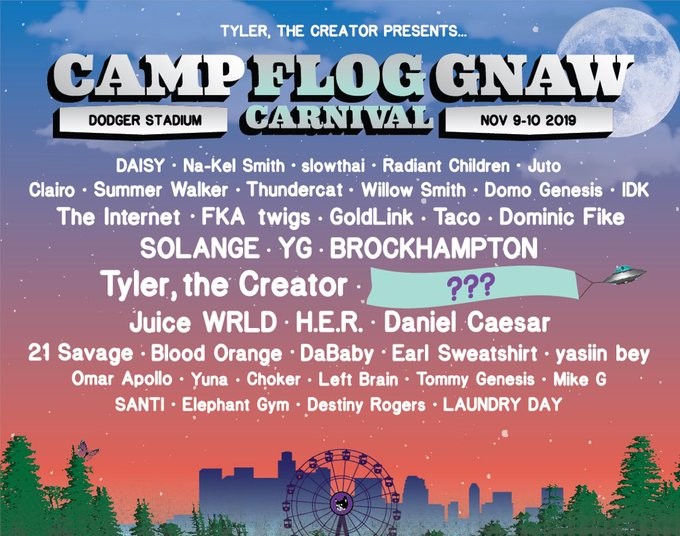 Camp Flog Gnaw 2022 Schedule Tyler, The Creator Presents Camp Flog Gnaw Carnival