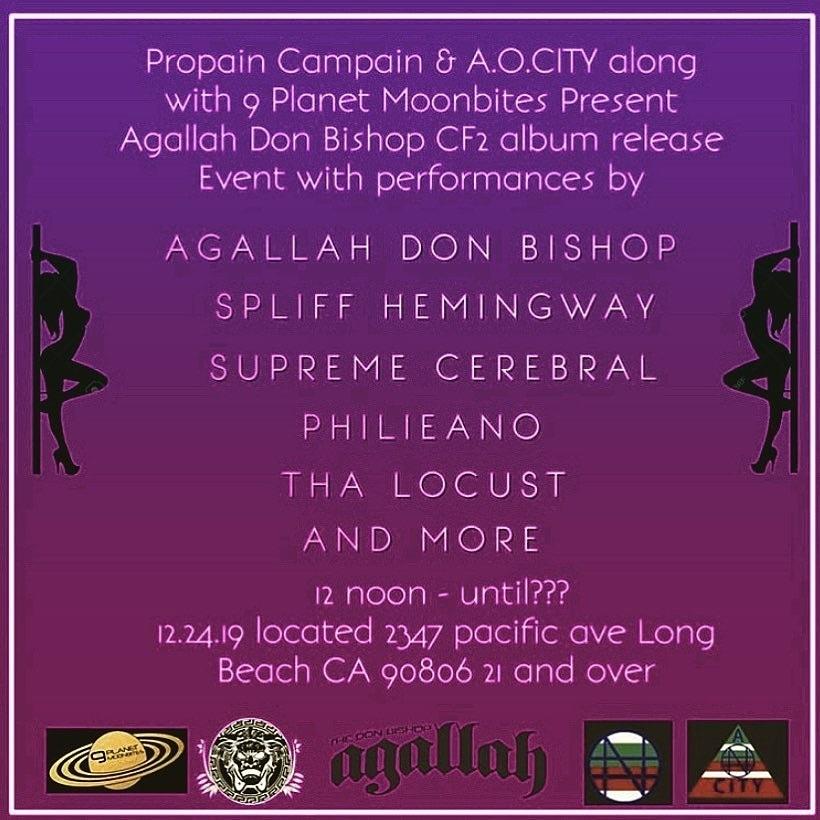 Agallah don bishop CF2 album release party