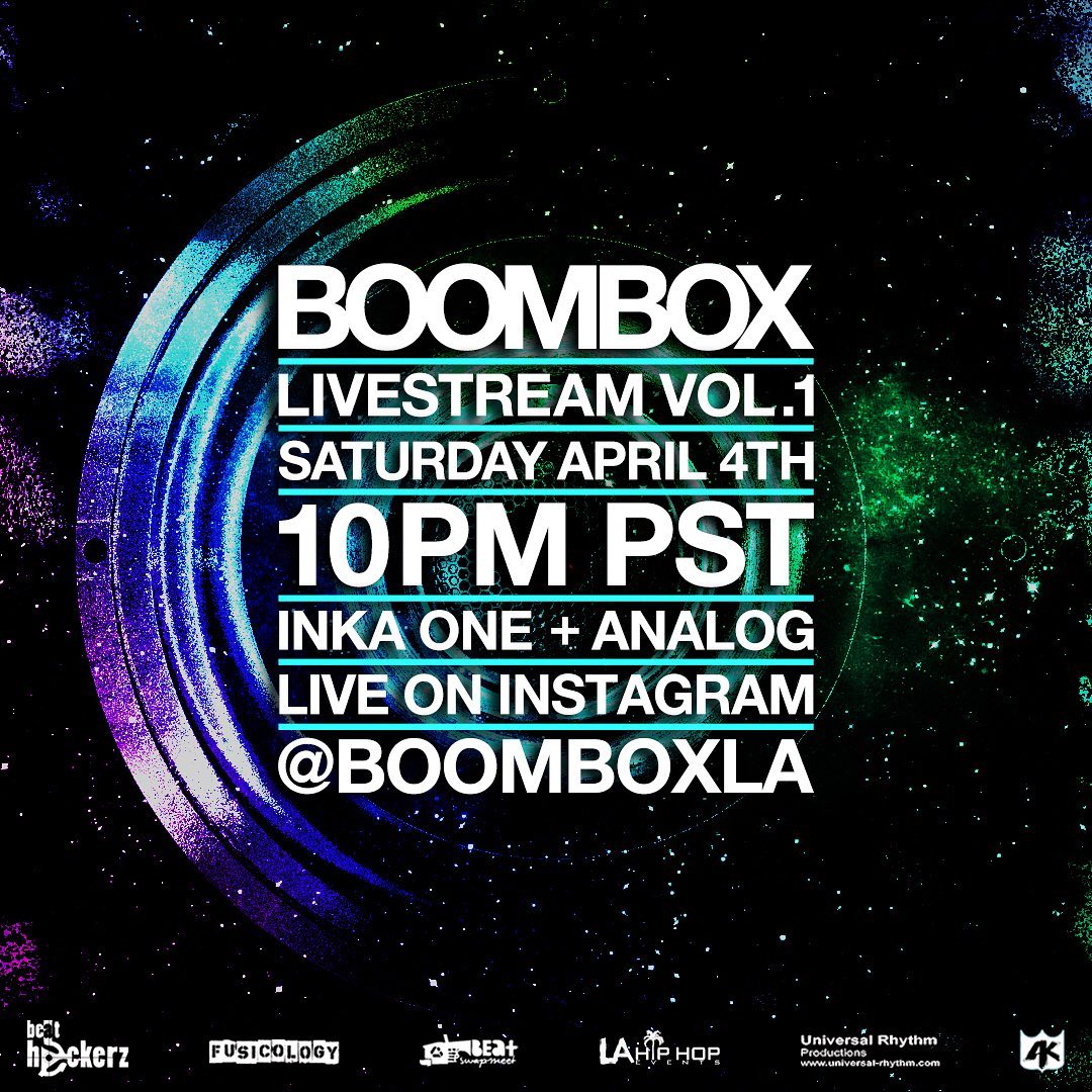 BOOMBOX LA Livestream Vol 1 LA Hip Hop Events