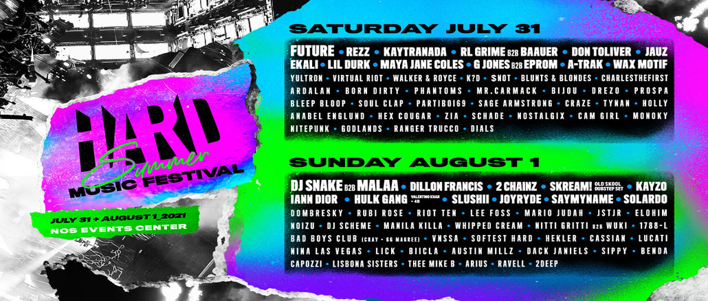 HARD SUMMER MUSIC FESTIVAL | JULY 31 + AUGUST 1, 2021 | LA Hip Hop Events