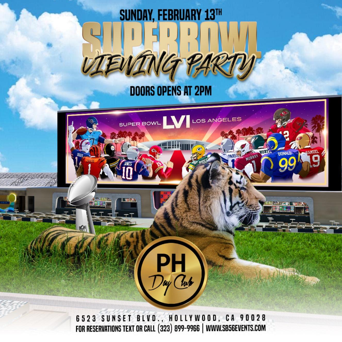 PH DAY CLUB: SUPERBOWL SUNDAY VIEWING PARTY