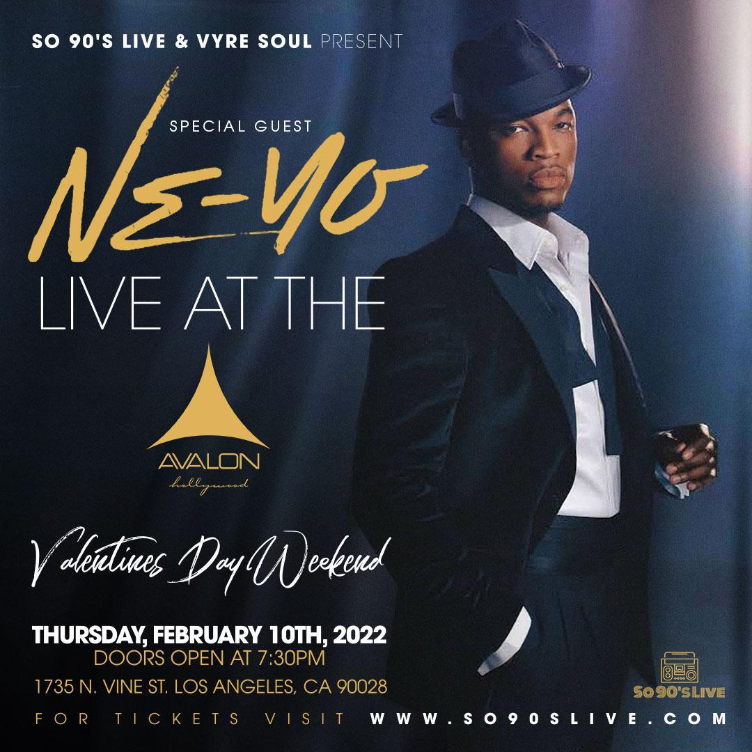 NEYO PERFORMING LIVE INSIDE AVALON HOLLYWOOD THURSDAY FEB 10 2022