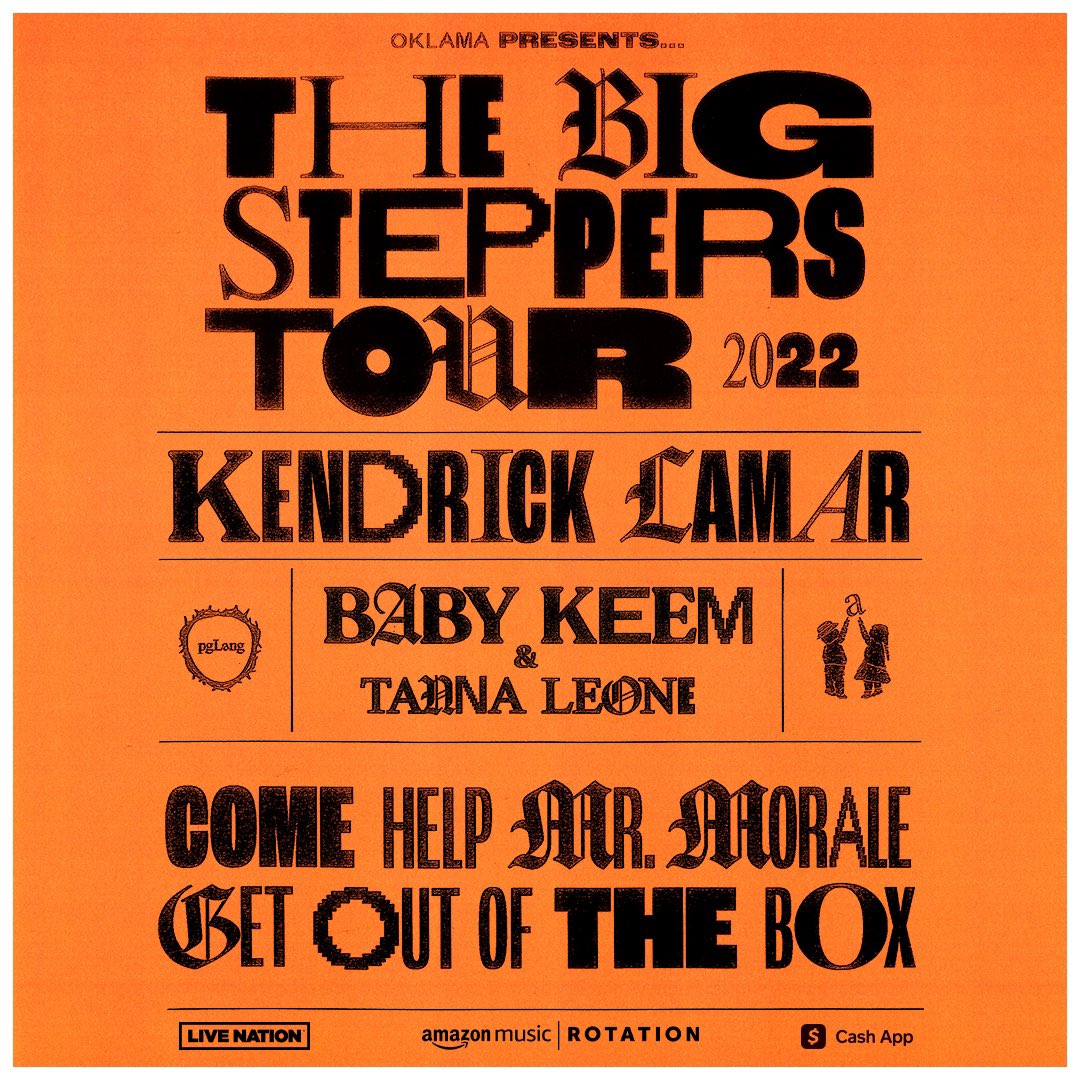 kendrick lamar the big steppers tour