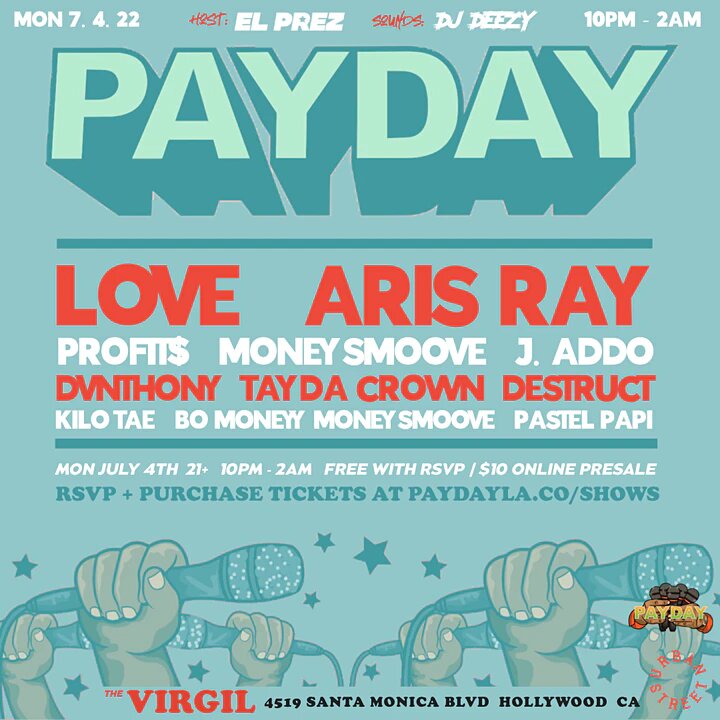 PAYDAY - JULY 4