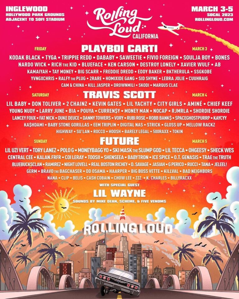 2023 Rolling Loud California at Hollywood Park Grounds, Inglewood LA