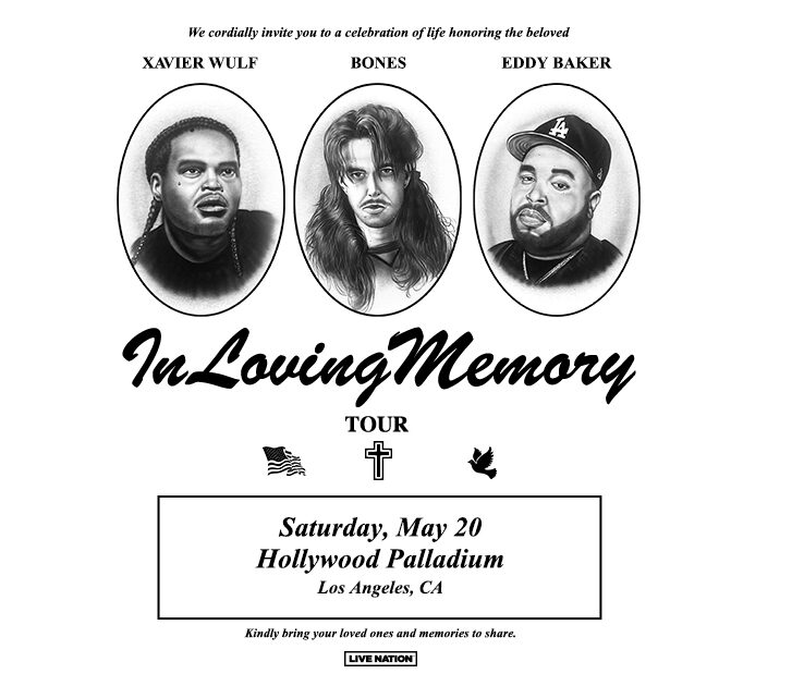 Inlovingmemory Tour With Bones, Xavier Wulf, Eddy Baker⁣