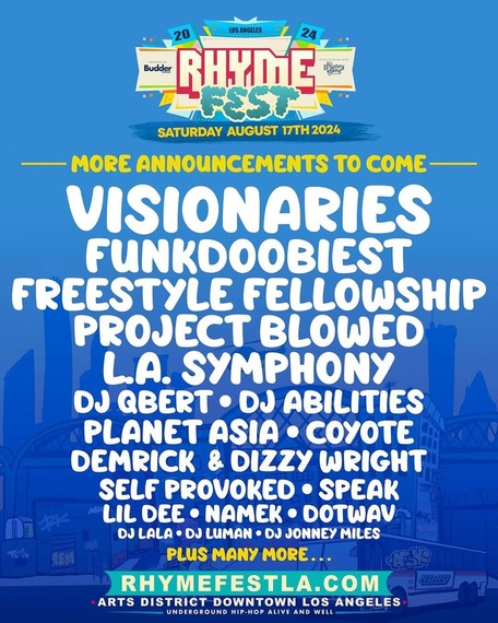 Rhyme Fest - Block Party || Arts District - DTLA Los Angeles