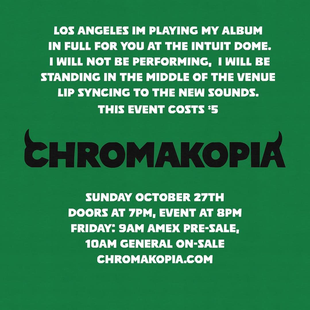 CHROMAKOPIA Listening Party - Intuit Dome