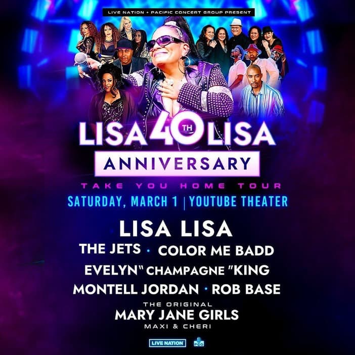 Lisa Lisa's 40th Anniversary Tour⁣ at YouTube Theater⁣, Inglewood