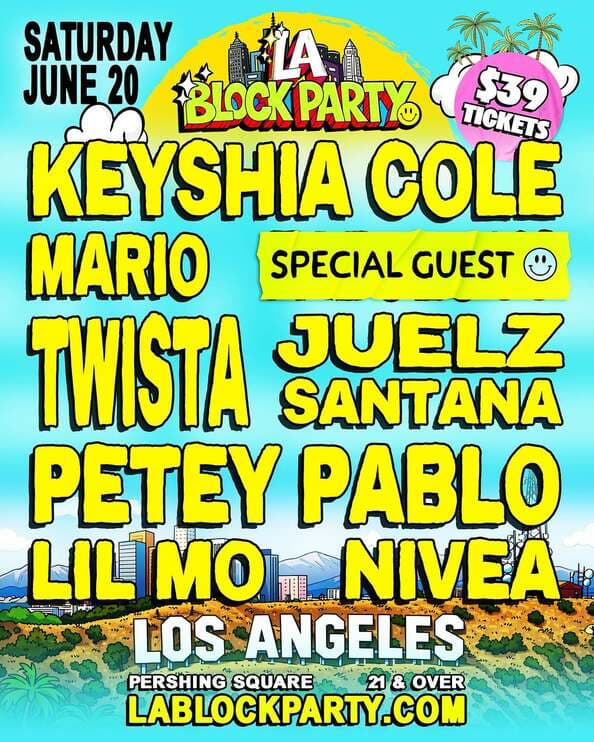 LA Block Party 2026 at Pershing Square Los Angeles