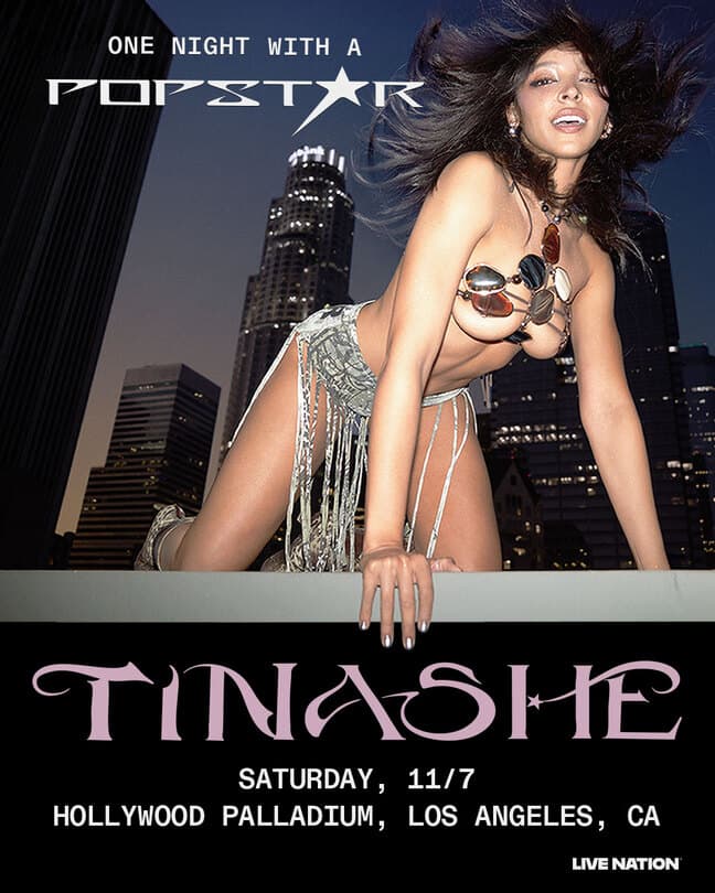 TINASHE - ONE NIGHT WITH A POPSTAR⁣